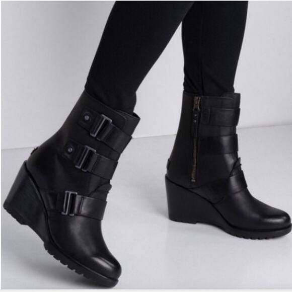 SOREL After Hours Wedge Moto BootieWomen Size 9.5 - Picture 1 of 14